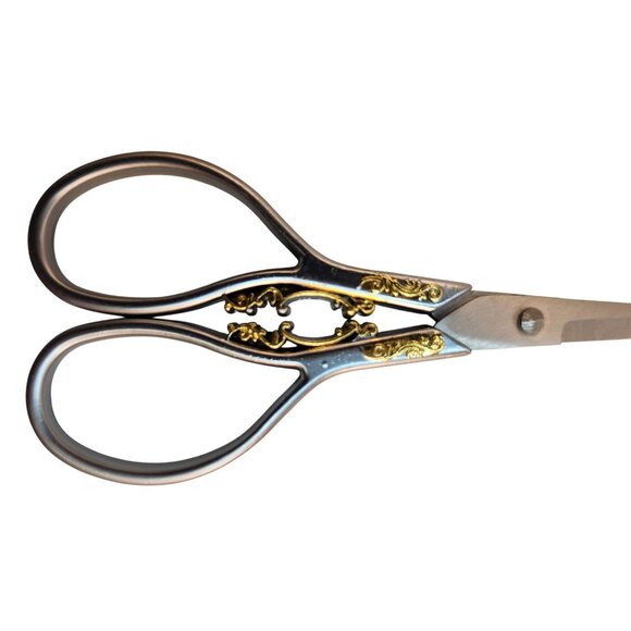 Embroidery & Sewing Scissors With Ornate Gold Detailing Stainless Steel Blade - Picture 7 of 7